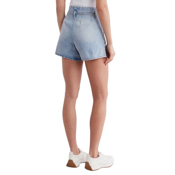NWT! Blank NYC Payback Paperbag High Waist Denim Shorts- Size 24 - Picture 2 of 6